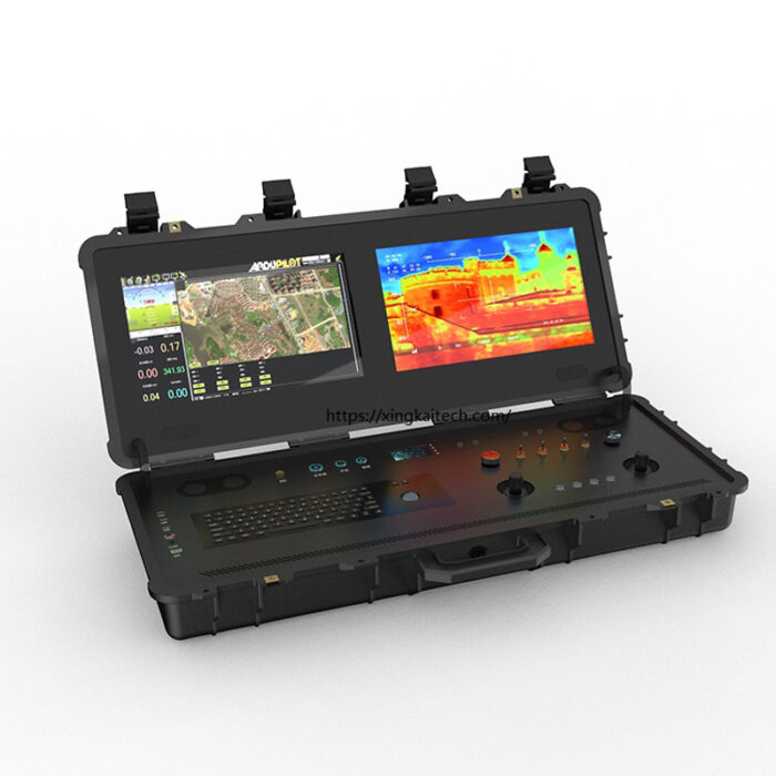 XK-F203 Dual Screen RC Video UAV Control System RC Flight Controller Integrated Ground Station Remote Control Radio Differential Pressure RC Controller and Receive - Image 3