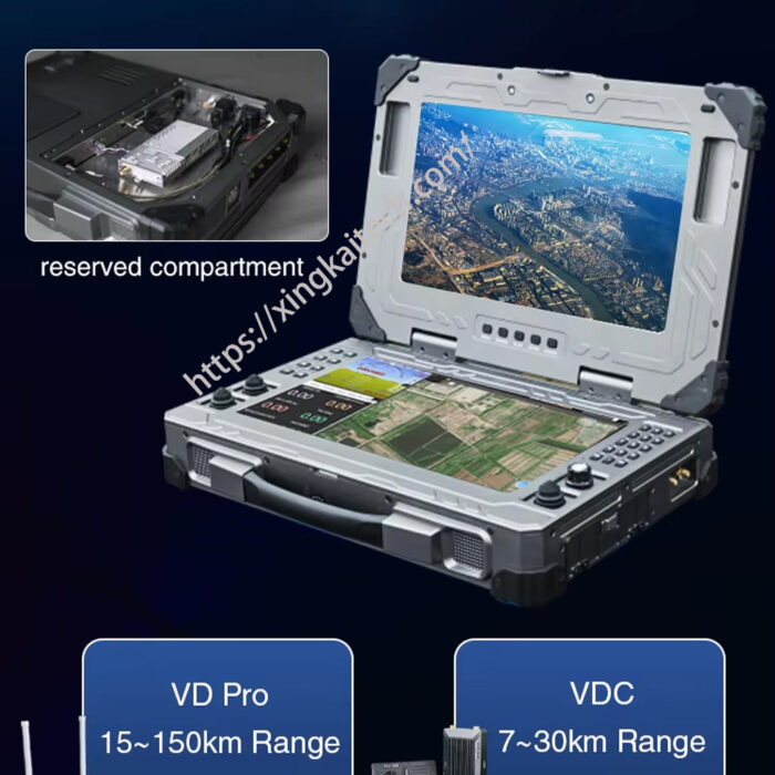 XK-M02 Portable Dual Screen Touch Ground Control Station Professional Drone Remote Controller for Firefighting Drone - Image 2