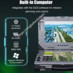 XK-M02 Portable Dual Screen Touch Ground Control Station Professional Drone Remote Controller for Firefighting Drone - Image 4