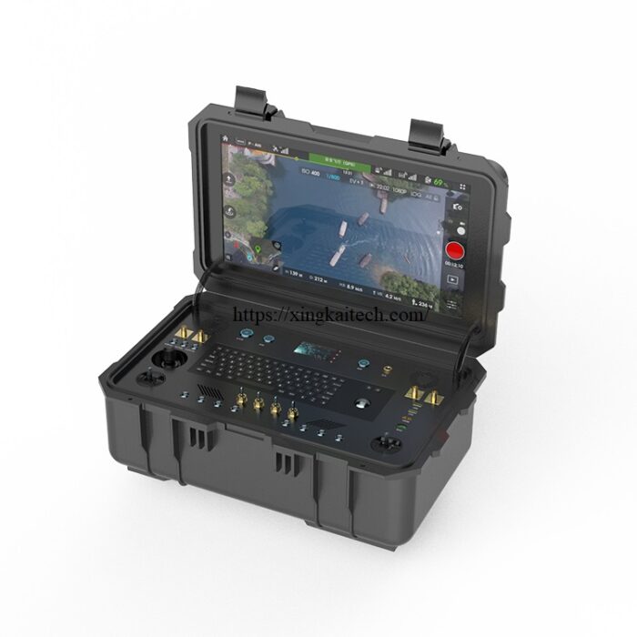 XK-GS300 Portable Drone Ground Control Station Wireless UAV Remote Controller Video Data Link for Border Security - Image 3