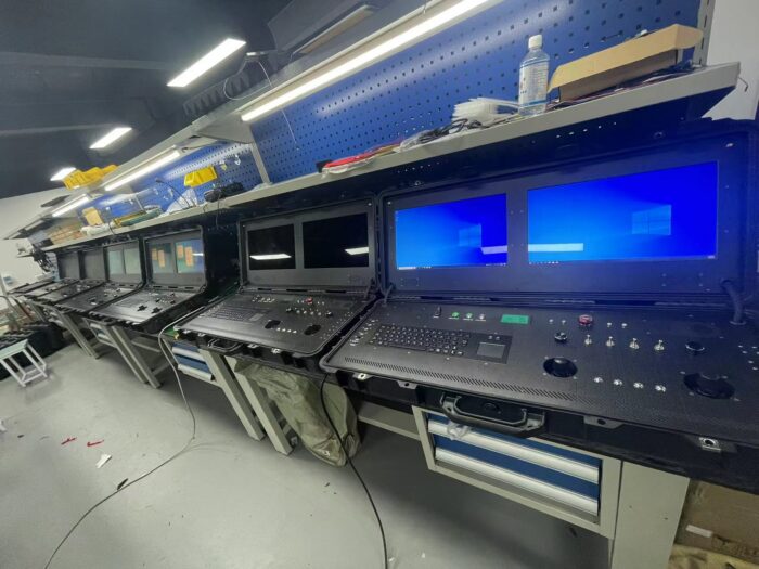 Dual Screen Drone Ground Control Station XK-F203 Long Distance Radio Portable Ground Control Station Remote Broadcasting System Reverse Rotor System RC Custom Remote Controller - Image 4