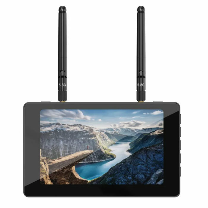 FPV Monitor 5 Inch 5.8GHz 40CH Diversity Receiver FPV Monitor With DVR Built in 4000mAh Battery For RC Drone Radio Controller - Image 1