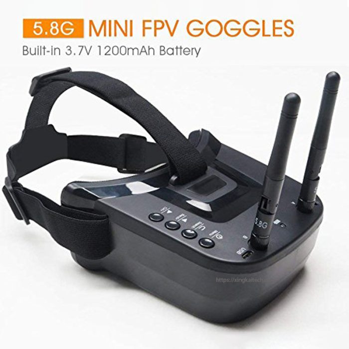 5.8Ghz Fpv Bril Video Headset 5.8G 40ch Hd 3 Inch 16:9 Display Mini Fpv Bril First Person View Voor Fpv Quadcopter Drones - Image 1
