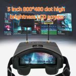FPV Goggles 800D Pro Compatible With 5.8Ghz 5 Inch 800*480 HD Screen With DVR Build Battery For Rc Model RC FPV Drone - Image 2