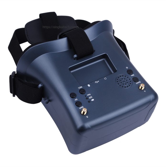 5.8G FPV Goggles 4.3 Inch 40CH Support DVR Dual Antenna Built-in Battery 480*272 LS008D Helmet For RC Racing Drone - Image 3