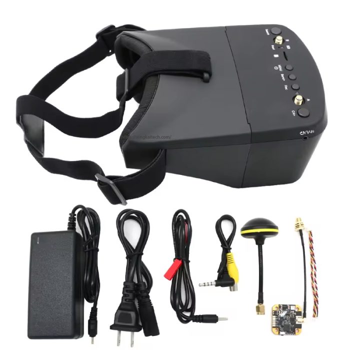 FPV Goggles 800D Pro Compatible With 5.8Ghz 5 Inch 800*480 HD Screen With DVR Build Battery For Rc Model RC FPV Drone - Image 4