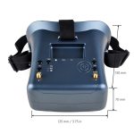 5.8G FPV Goggles 4.3 Inch 40CH Support DVR Dual Antenna Built-in Battery 480*272 LS008D Helmet For RC Racing Drone - Image 5
