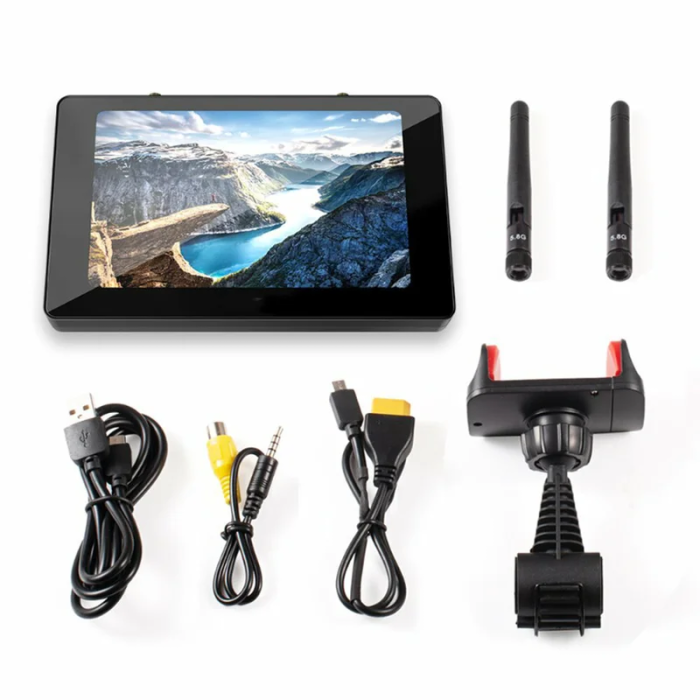 FPV Monitor 5 Inch 5.8GHz 40CH Diversity Receiver FPV Monitor With DVR Built in 4000mAh Battery For RC Drone Radio Controller - Image 6