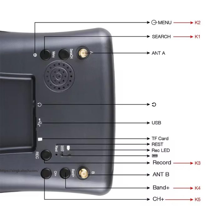 5.8G FPV Goggles 4.3 Inch 40CH Support DVR Dual Antenna Built-in Battery 480*272 LS008D Helmet For RC Racing Drone - Image 8